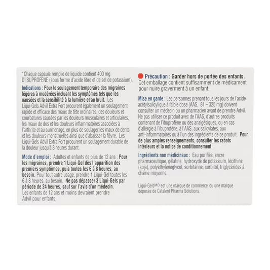 Advil Extra Strength Liqui Gels 24's