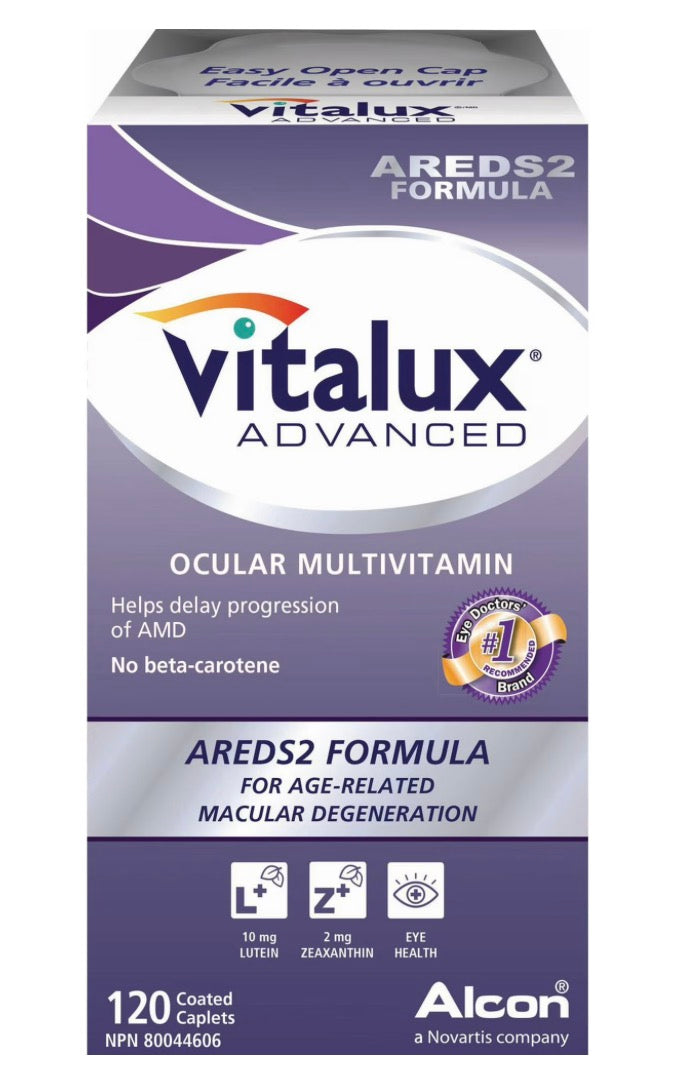 VITALUX® Advanced, Ocular Multivitamin, Age-Related Macular Degeneration Supplement with AREDS 2, AMD