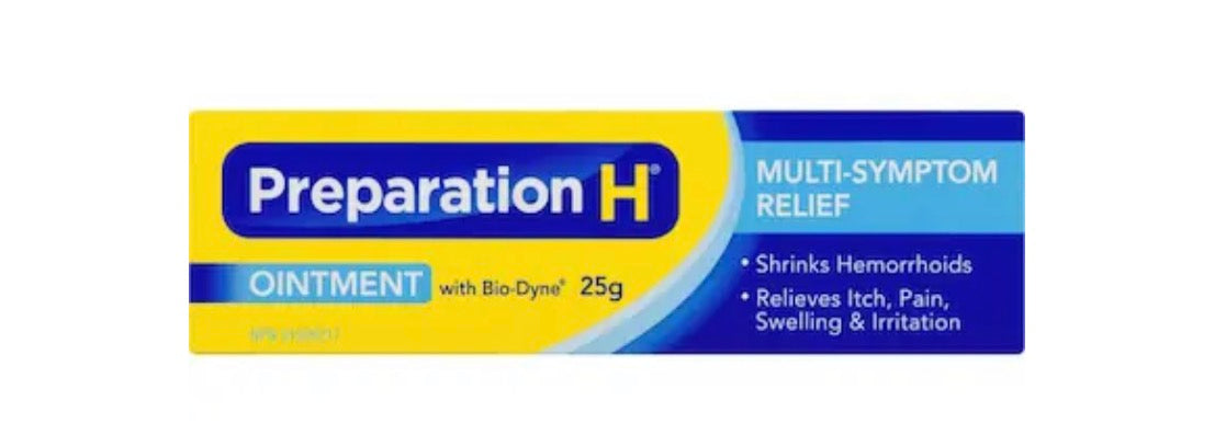 Preparation H
Multi-Symptom Hemorrhoid Treatment Ointment With Bio-Dyne, 25G Tube