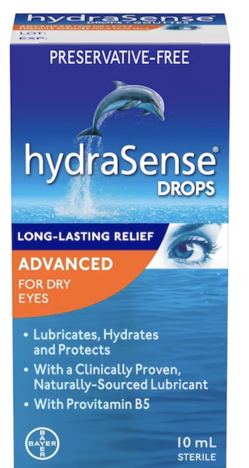 Hydrasense
Advanced Eye Drops, For Dry Eyes, Preservative Free, Naturally Sourced Lubricant, With Provitamin B5, 10 Ml