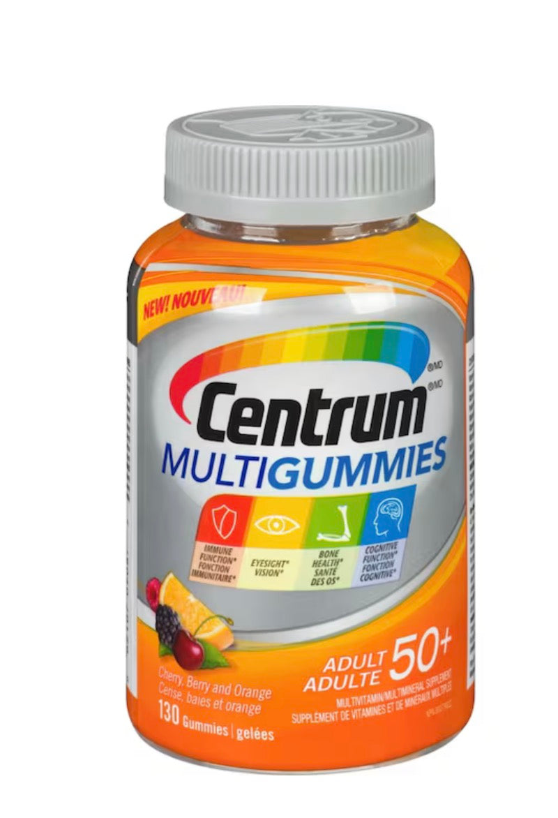Centrum
MultiGummies Adults 50+ Multivitamin Supplement Gummies, 130 Count