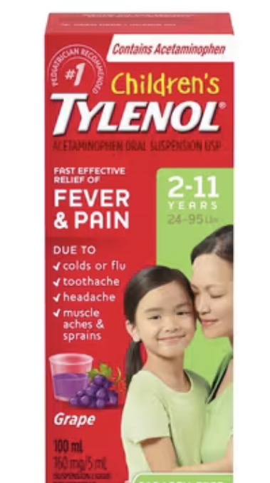 Tylenol
Children's Medicine, Fever & Pain