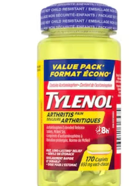 Tylenol
Arthritis Pain Relief Acetaminophen 650mg