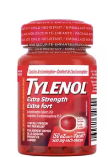 Tylenol
Extra Strength Pain Relief Acetaminophen 500mg EZTabs