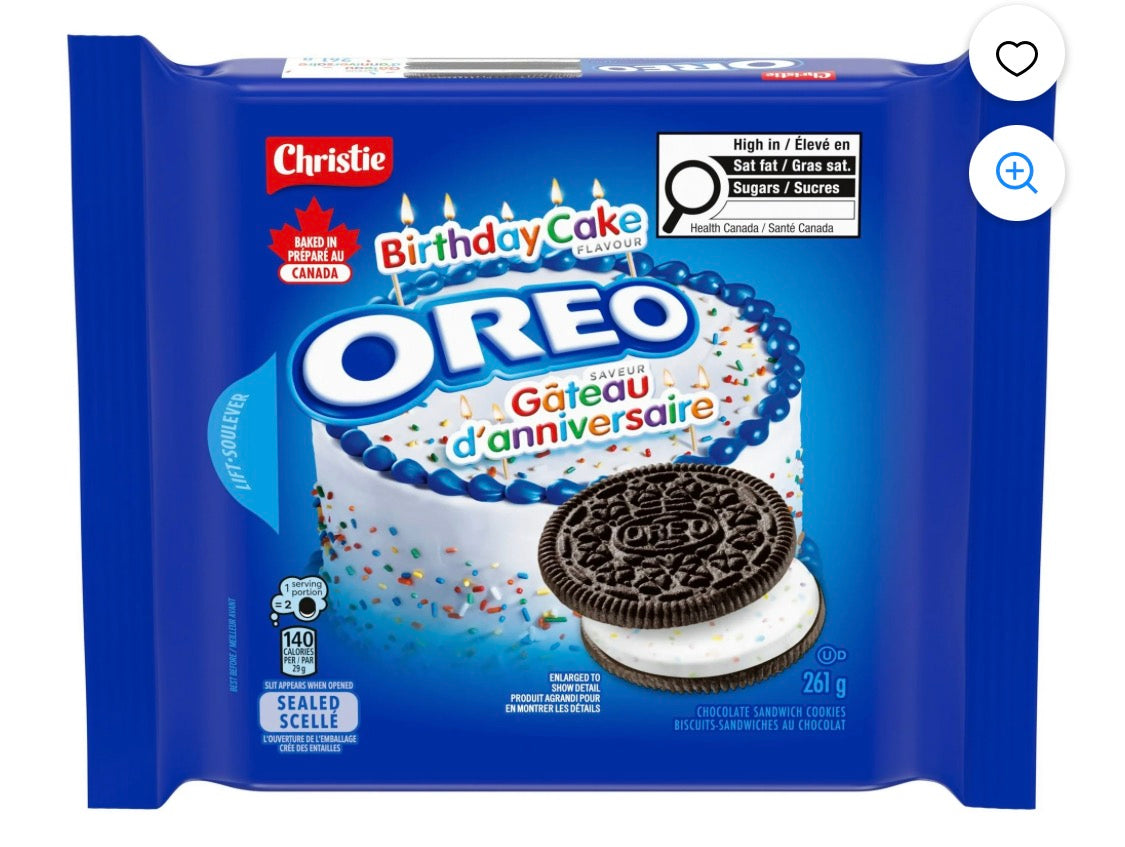 Oreo Birthday Cake Crème Cookies