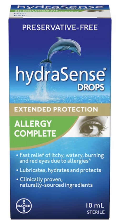 Hydrasense
Eye Drops, Allergy Relief, Preservative Free, Naturally Sourced, Long-Lasting Relief, 10