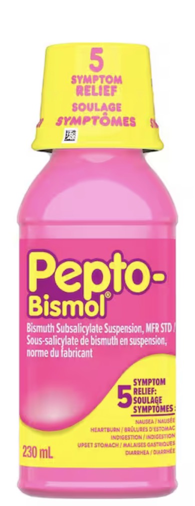 Pepto Bismol
Original Liquid for Nausea, Heartburn, Indigestion, Upset Stomach, Diarrhea Relief 230mL