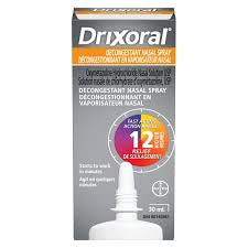 Drixoral Nasal Congestion Spray, with Oxymetazoline, Reduces Swelling and Clears Congestion, Unblocks Noses, Soothes Irritated Nasal Passages