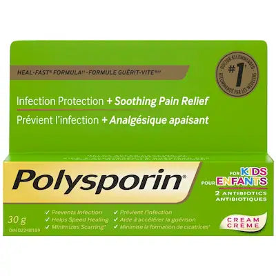 Polysporin
Antibiotic Cream for Kids, First Aid Care