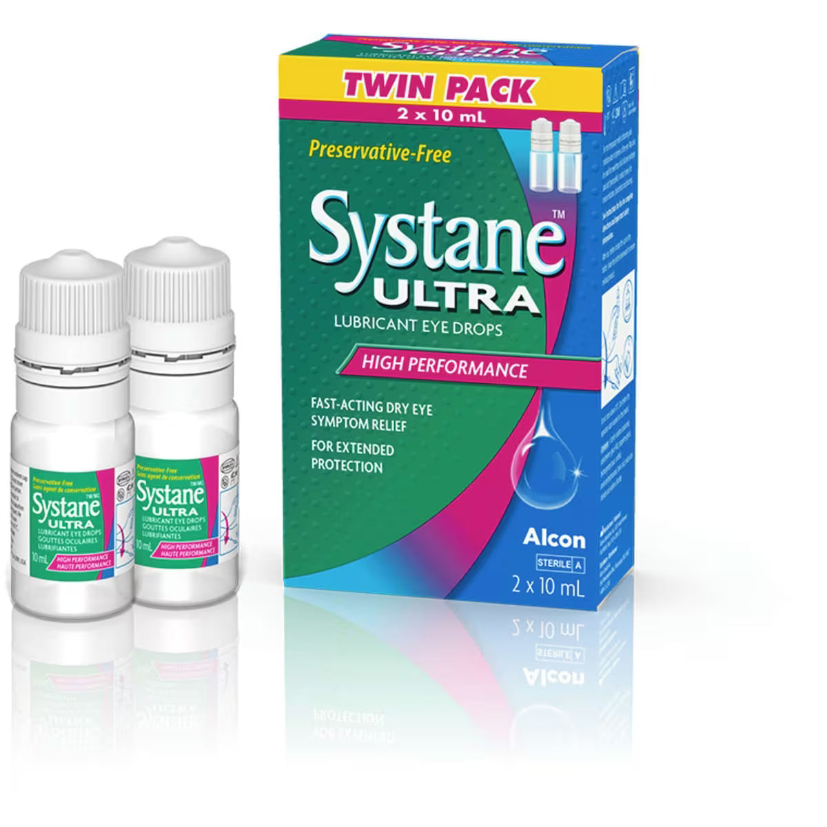 Systane Ultra Preservative Free Lubricant Eye Drops Twin Pack