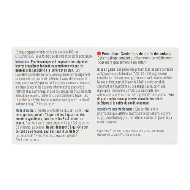 Advil Extra Strength Liqui Gels 24's