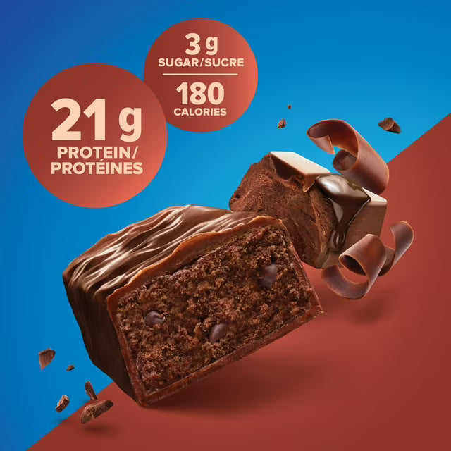 Pure Protein Chocolate Deluxe Bars - High Protein Snack with Whey Blend, Low Sugar, Gluten Free, Made in Canada 6x50g