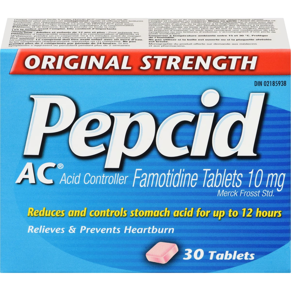 Pepcid Original Strength, Acid Reducer and Antacid for Heartburn 30 count