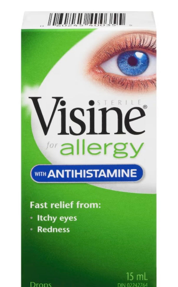 Visine
Advanced with Antihistamine Allergy Eye Drops