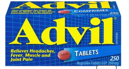 Advil
Regular Strength Ibuprofen Tablets for Headaches and Pain Relief, 200 mg, 250 Count