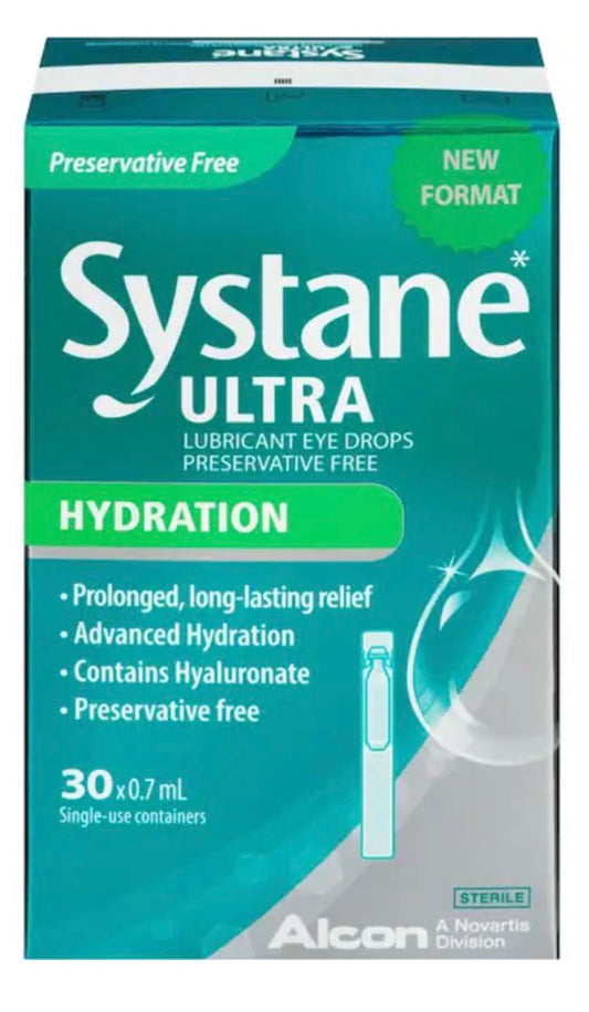 Systane
Ultra Hydration Preservative Free Lubricant Eye Drops