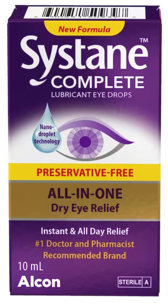 Systane
Complete Lubricant Eye Drops Preservative Free