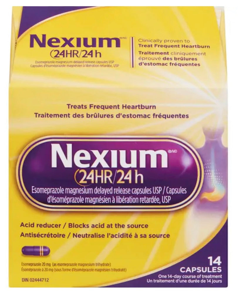 Nexium
Delayed Release Capsules 24 HR - 14 Capsules