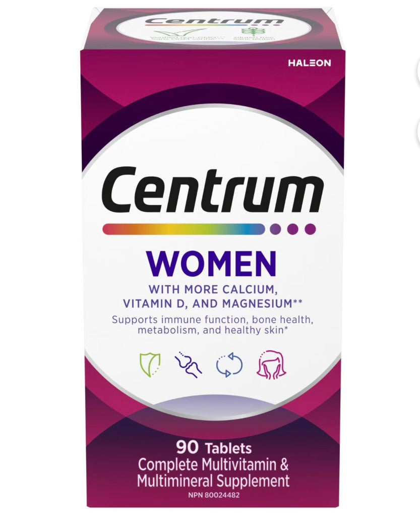 Centrum Women Multivitamin and Multimineral Supplement Tablets, 90 Count