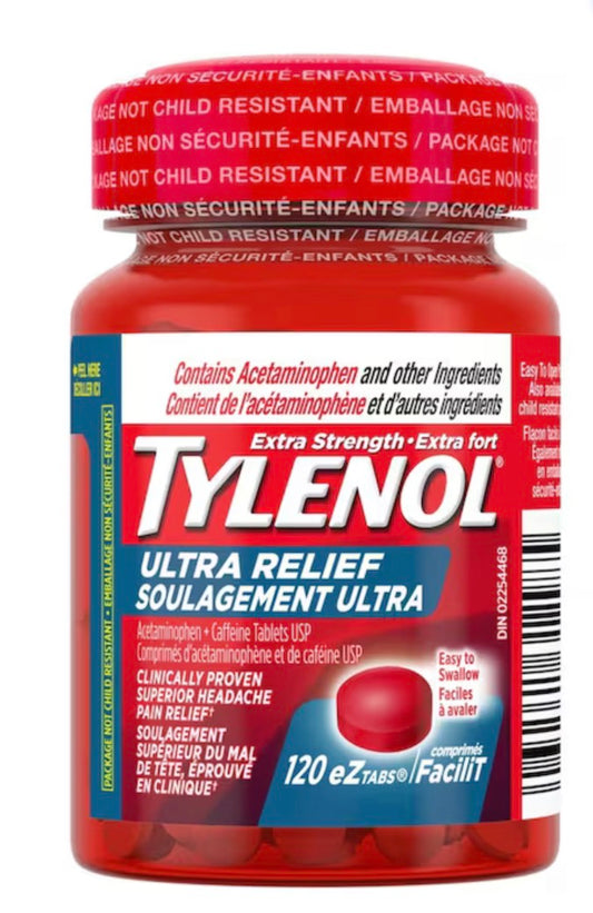 Tylenol
Ultra Relief Pain Relief Acetaminophen EZTabs