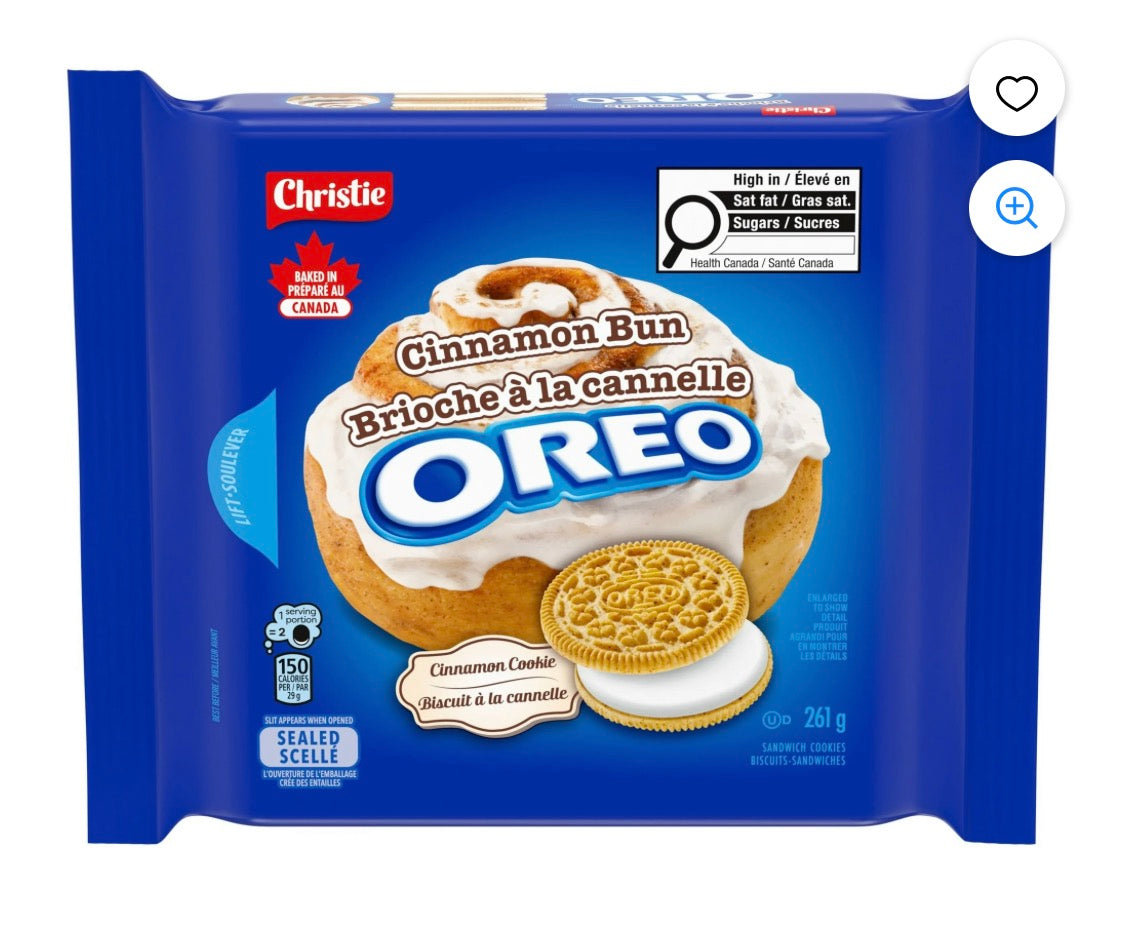 OREO Cinnamon Bun Sandwich Cookies