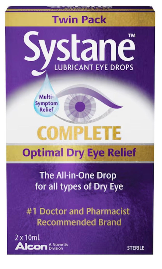 Systane
Complete Twin Lubricant Eye Drops