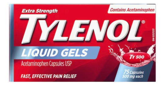 Tylenol
Extra Strength Liquid Gels - 500mg Acetaminophen