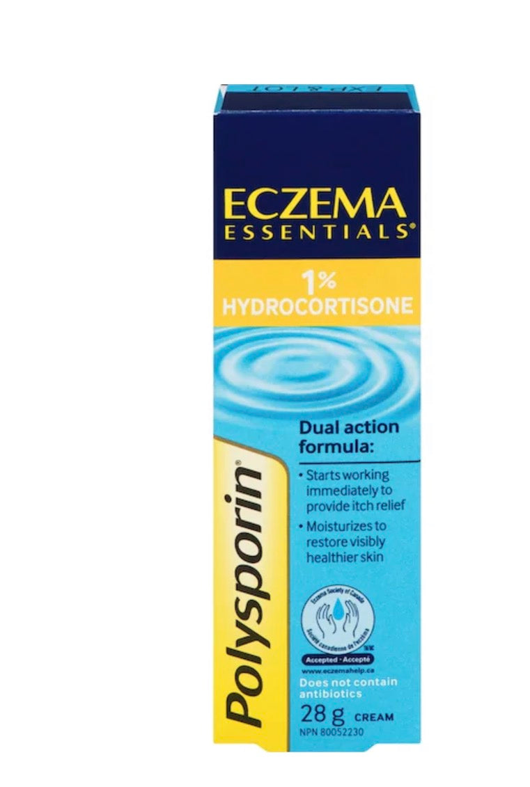 Polysporin
Eczema Essentials 1% Hydrocortisone Anti Itch Cream 28 g