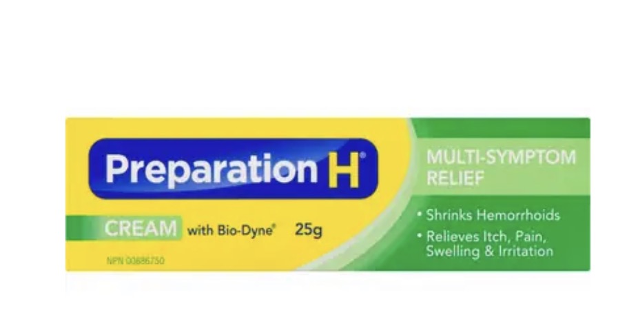 Preparation H
Multi-Symptom Hemorrhoid Treatment Cream With Bio-Dyne, 25G Tube