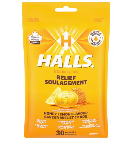 Halls
30 Cough Drops