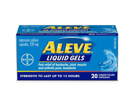 Aleve - Naproxen Sodium Liquid Gels 220mg, 20 Each