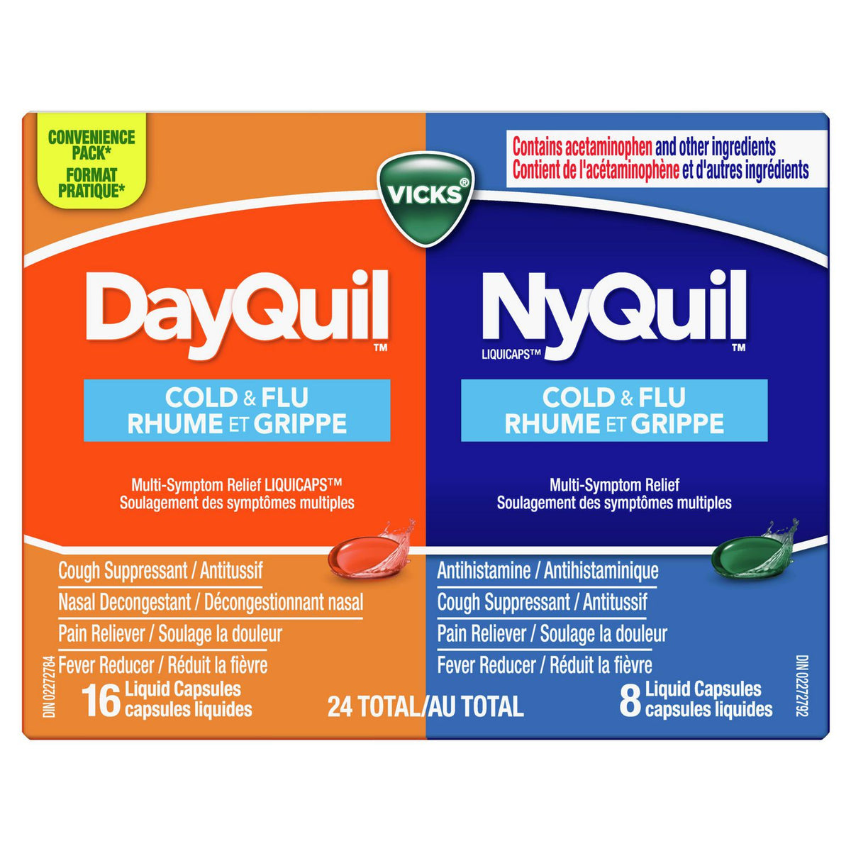 Vicks DayQuil and NyQuil Cold 25 total