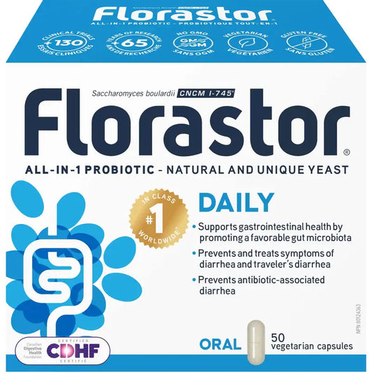 Florastor
Daily 50 caps