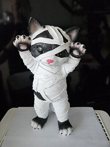 TikTok Viral Mummy Cat Kitten Kitty 11.5 in Halloween