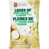 PC Loads of Sour Cream & Onion Rippled Chips (200g)