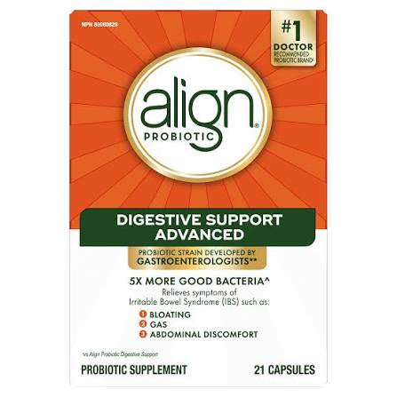 Align Digestive Support Advanced Probiotic Supplement Capsules
