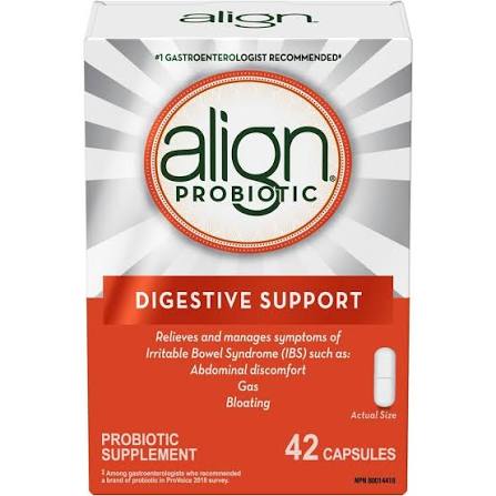 Align
Probiotics, Daily Probiotic Supplement for Digestive Care, 42 vegetarian capsules