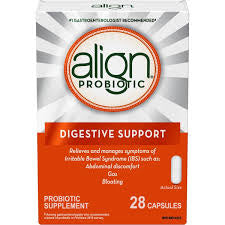 Align Daily Probiotic Supplement for Women & Men, Probiotic for IBS Symptom Relief: Gas, Bloating, Abdominal Discomfort, Help Supports Gastrointestinal Health, Vegetarian, 28 Days Supply, 28 Capsules