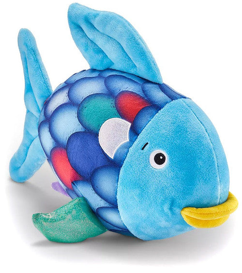 YOTTOY Rainbow Fish Plush – 12 Inch Rainbow Fish Stuffed Animal Inspired by the Marcus Pfister Storybooks, Soft Plush Toy with Shimmery Scale Detail