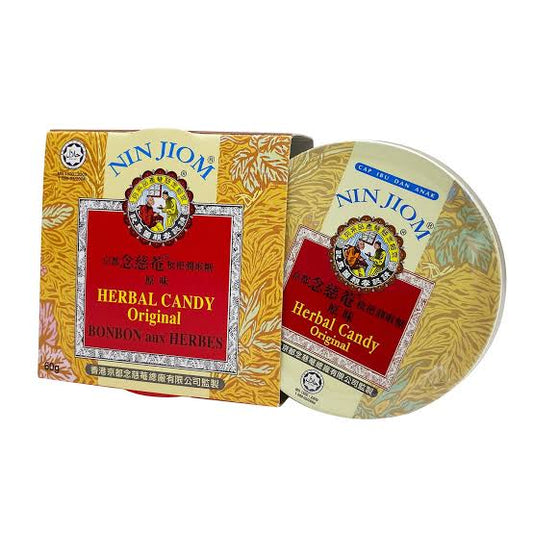 Nin Jiom - Herbal Candy - Original Flavor/lemon tangerine/mint - Tin (60 Gram)