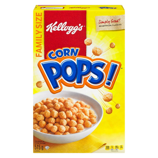 Kellogg's Corn Pops Cereal 515g Each 4 Boxe