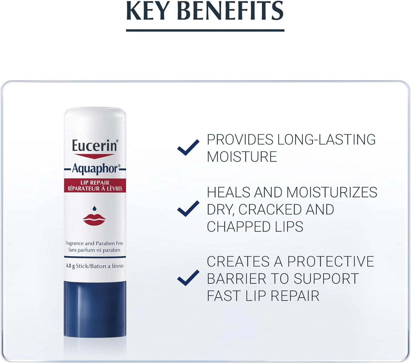 Eucerin Lip Active Lip Balm 2x4.8g Sealed