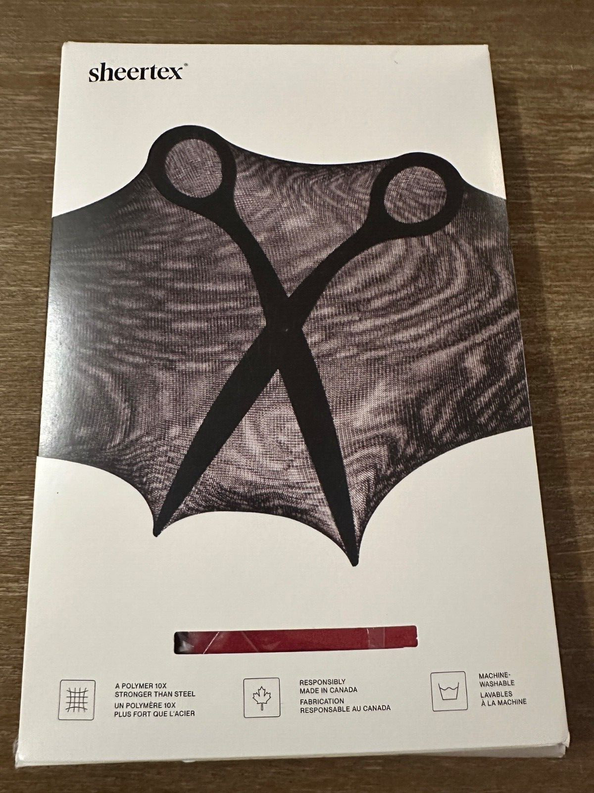 Sheertex Womens Sheer Tights cherry Size medium Control Top Rip Resist Hosiery