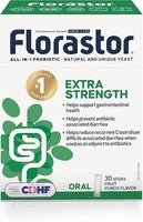 Florastor Extra Strength Daily All in One Probiotic Adults - 30 sticks.
